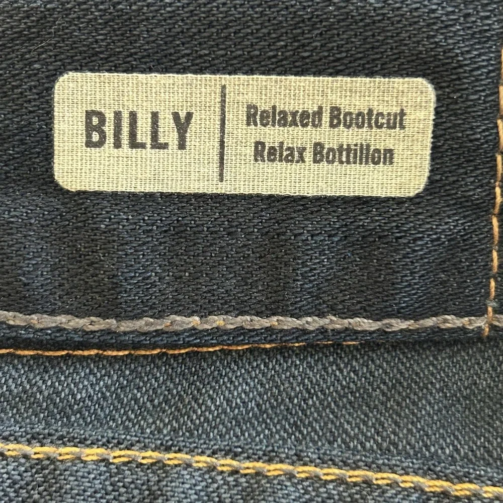 True Religion Billy Relaxed Bootcut‎ Jeans Mens 44x34 Blue Dark Wash Denim